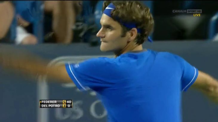 Federer vs Del Potro Cincinnati 2011 Highlight