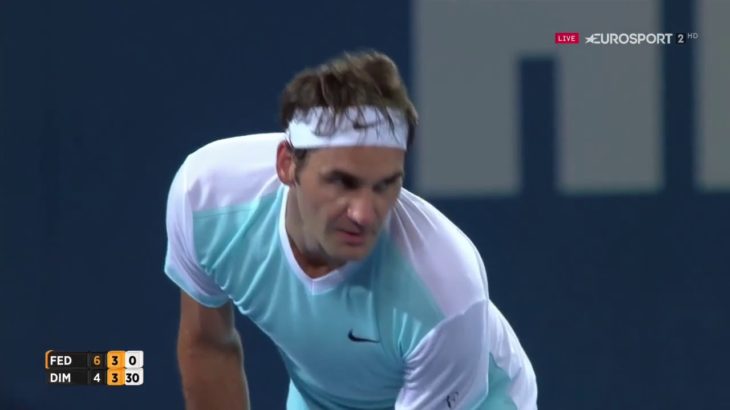 Federer vs Dimitrov Brisbane 2016 Highlight