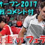 【コメント付 】全豪オープンテニス 2017 R4 ハイライト フェデラー VS 錦織圭