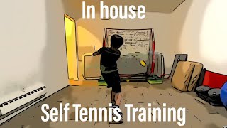 In House self Tennis Training / お家でテニスの自主練習