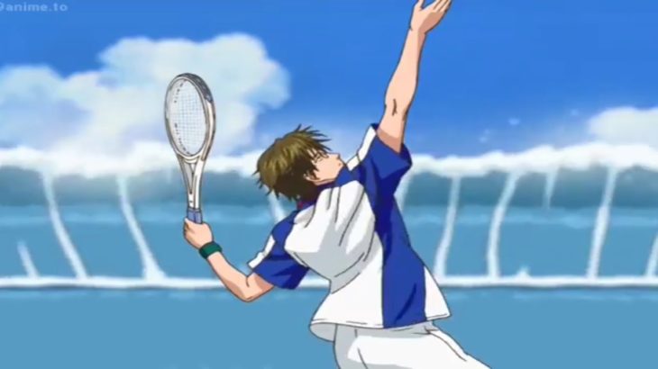 手塚 国光 津波キック – Kunimitsu Tezuka tsunami kick –   テニスの王子様 全国大会篇 Semifinal Prince of TennisOVASemifinal