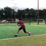 中学1年／テニスのライジング、ショートバウンドの練習法／Hit On The Rise In Tennis