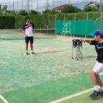 【ジュニアテニス】井藤祐一プロと練習をしました。2019ジュニア全国大会3大会連続決勝戦に進出した選手が日々行っている練習動画です。