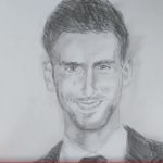 ノバク・ジョコビッチ 鉛筆画 Novak Djokovic Pencildrawing