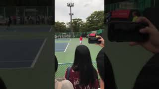 【テニス】ベースラインから下がりすぎ！！ガスケの練習をただ見る動画　Video showing practice of Gasquet