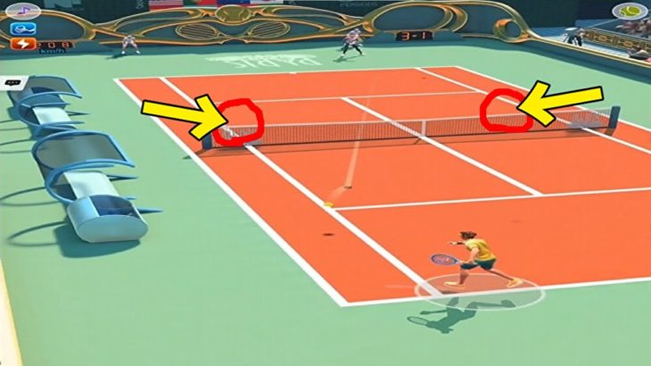 テニスクラッシュ2箇所のどっちかにドロップショットを決めたい！【Tennis Clash】