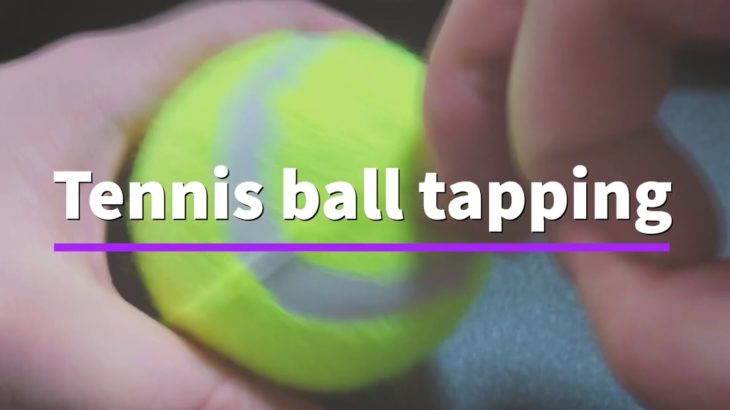 【ASMR】テニスボールを指や爪でタッピングTap a tennis ball