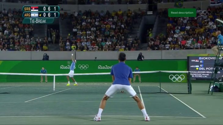 Djokovic (ジョコビッチ) VS Del Potro Rio 2016