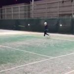 【ジュニアテニス】大学生とクロスラリーをしている動画です。2019ジュニア全国大会3大会連続決勝戦に進出した選手が日々行っている練習動画です。