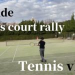 Tennis Practice: cross court rally vlog アドサイドラリー【テニス】