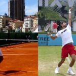 del Potro and Novak Djokovic Comparison ジョコビッチとデルポトロの動画