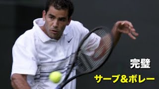 【テニス】史上最強サーブアンドボレーヤーによる、完璧なボレーポイント集【ボレー】tennis serve and volley