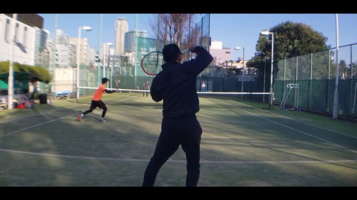 テニス ボレーストローク練習 全日本ベテランテニス選手 東京都チャンピオンシップ　インカレ
