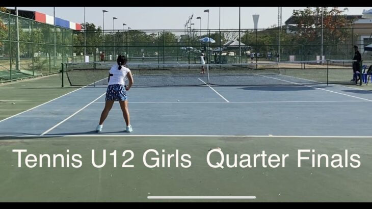 テニス女子 12歳以下ジュニアトーナメント準々決勝　Tennis Girl U12 Junior tournamenr QF