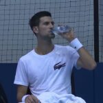 2020年Nitto ATPファイナルズ・プラクティス　ノバク・ジョコビッチ(Novak Djokovic)