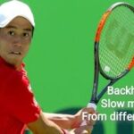 Kei Nishikori (錦織 圭) Backhand Practice Slow Motion 0.2X 0.5X From different views