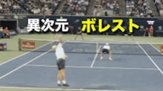 【テニス】トッププロのボレスト対決が異次元のスピード感であることが分かる動画【ボレー】tennis court level volley コートレベル