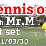 テニスオフ 2021/03/30 シングルス Mさん 1セット目