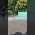 【卓球人】がテニスする時に1番苦戦する技術❗❗【テニスサーブ】(tabletennis→tennis)#Shorts
