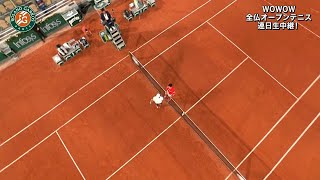 【マッチハイライト】ノバク･ジョコビッチ vs マッテオ･ベレッティーニ／全仏オープンテニス2021 準々決勝【WOWOW】