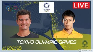 【🔴】LIVE【ライブ配信】 錦織圭 vs アンドレイ・ルブレフ 「東京オリンピック2020テニス」 のテレビ放送・インターネットライブ中継