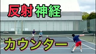 【tennis/ダブルス】鬼の反射神経〜奇跡のカウンターアタック炸裂〜【MSKテニス】51