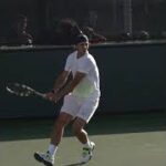 Rafael Nadal Backhand Hitting. Tennis 網球 テニス  网球