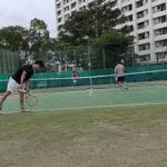 【Tennis/テニス】Doubles match (ごぼう・Carry vs 仙人・俊足)