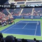 2019 USOPEN Kei Nishikori Novak Dokovic practice TENNIS