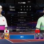PS4 ／ Tennis World Tour 2 ／プレイ動画No.3 「トーナメント ：錦織圭 第1戦 −   ③