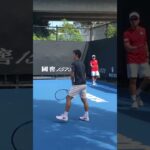 Kei Nishikori practice 【Australian Open 2019】 錦織圭の練習 全豪オープン2019 #Shorts