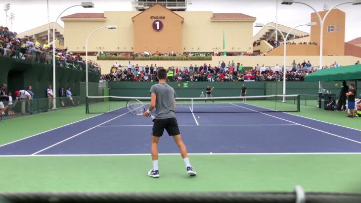 ジョコビッチのストローク練習 Novak Djokovic Stroke Practice