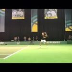 Roger Federer groundstrokes of side view in slow motion フェデラー  ストローク　スローモーション
