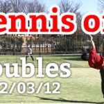 テニスオフ 2022/03/12 ダブルス 中級前後 Tennis Doubles Practice Match Tracked by SwingVision