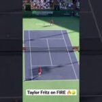 Taylor Fritz makes a great volley shot againt Rafael Nadal 🔥#Fritz #Nadal