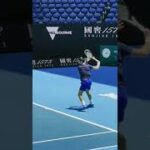 Novak Djokovic Forehand Hard Hitting Slow Motion / ジョコビッチの高い打点でのフォア、スローモーション