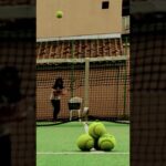 Serve challenge – Tennis Ball Pyramid Attack テニスサーブ🎾