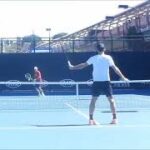Roger Federer Overhead Smash Slow Motion 【Lefty】/ 左利き編集フェデラーのスマッシュ練習（スロー）