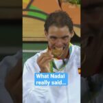 What Nadal really said to Lopez after they won gold…