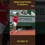 Nadal  Great Shots vs Djokovic on Clay 2021 #Shorts