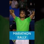 Nadal wins MARATHON point against Djokovic! 😅