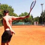 Sasha tennis – Handling high deep spin with one-handed backhand
