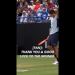 Wholesome Tennis Fan Interrupts Eastbourne Final 🤣