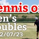 テニスオフ 2022/07/23 ダブルス 中級前後 Tennis Men’s Doubles Practice Match Tracked by SwingVision