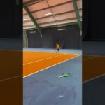 4 year old tennis player hitting with the Wilson Roger Federer RF 97