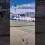 【Tennis Doubles match】定例テニス #short