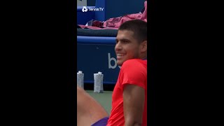CRAZY Reactions Tennis Point Between Alcaraz And Paul 🔥