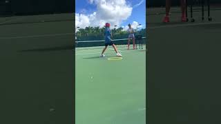Inside Out Forehand Drill #tennis