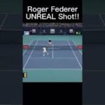 Roger Federer UNREAL Shot!! 🤯 #tennis #shorts