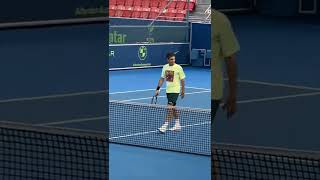 Roger Federer practice makes perfect